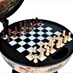 NG015 White Globe 13 inches with chess holder 